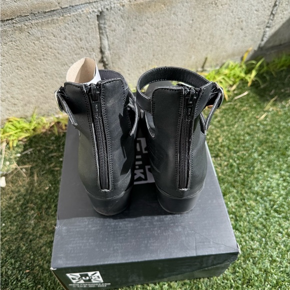 Black TUKskin 3-Buckle Cuban Heel - Picture 5 of 9